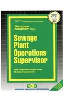 Sewage Plant Operations Supervisor