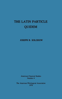 The Latin Particle Quidem