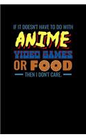 If It Doesn't Have To Do With Anime Videogames Or Food Then I Don't Care