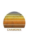 Chamonix: France Wide Ruled Notebook Paper For Work, Home Or School. Vintage Sunset Note Pad Journal For Family Vacations. Travel Diary Log Book For Adults & 