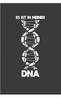 Es ist in meiner DNA: Liniertes DinA 5 Notizbuch für Hunde-Fans Hundeliebhaber Herrchen und Frauchen Notizheft