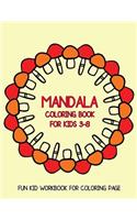 Mandala Coloring Book For Kids 3-8