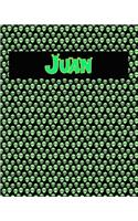120 Page Handwriting Practice Book with Green Alien Cover Juan: Primary Grades Handwriting Book