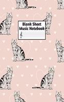 Blank Sheet Music Notebook