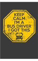 Keep Calm I'm A Bus Driver I Got This