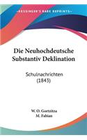 Die Neuhochdeutsche Substantiv Deklination