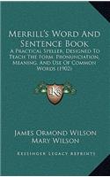 Merrill's Word and Sentence Book