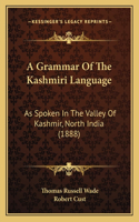 Grammar Of The Kashmiri Language