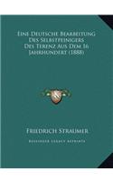 Eine Deutsche Bearbeitung Des Selbstpeinigers Des Terenz Aus Dem 16 Jahrhundert (1888)