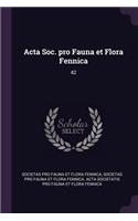 ACTA Soc. Pro Fauna Et Flora Fennica