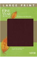 One Year Bible NIV, Premium Slimline Large Print edition