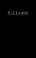 Matte Black Dot Grey Grid Notebook, 5x8, 100 Pages