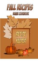 Fall Recipes Blank Cookbook Recipe Keeper