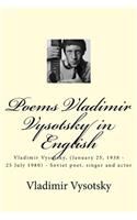 Poems Vladimir Vysotsky in English