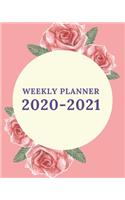 Weekly Planner 2020-2021: Floral Two Years Monthly Calendar, Weekly Daily Organizer with To-do's, Holidays & Planner - Cute gifts for your friends and family's