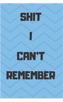 Shit I Can't Remember