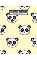 Panda Isometric Graph Paper Notebook