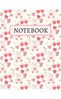 Notebook: Happy St.Valentines Day & Say Simple Words with This Gift to Him / Her(2 Happy Valentines Day)