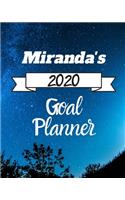 Miranda's 2020 Goal Planner: 2020 New Year Planner Goal Journal Gift for Miranda / Notebook / Diary / Unique Greeting Card Alternative