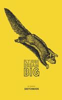 Sketchbook: (flying squirrel Sketch Book) Large sketchbook for drawing 8.5 x 11 inch (21.59 x 27.94 cm) 150 pages Large drawing notebook, drawing Sketchbook Jou