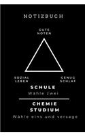 Notizbuch Gute Noten Sozial Leben Genug Schlaf Schule Wähle Zwei