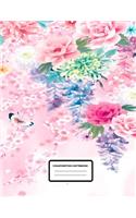 composition notebook: large, notebooks and journals, composition notebook, notebook paper wide ruled, Novelty Smiley, notebook paper reinforced holes,
