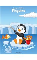 Livro para Colorir de Pinguins