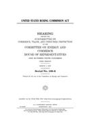 United States Boxing Commission Act