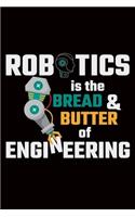 Robotics is the Bread & Butter of Engineering: robotics gift engineer robot - 110 Pages Notebook/Journal