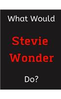What Would Stevie Wonder Do?: Stevie Wonder Notebook/ Journal/ Notepad/ Diary For Women, Men, Girls, Boys, Fans, Supporters, Teens, Adults and Kids - 100 Black Lined Pages - 8.5 