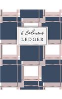 6 Column Ledger: Keeping Book Financial Ledgers, Daily Accounting Journal Book, Accounting Ledger Notebook Record, Bookkeeping Ledger Record Book, Bookkeeping Home O