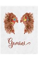 Gemini Zodiac Creative Notebook Journal: (8.5 X 11 Large)(Lined) Blank Composition Notebook Journal Organizer Planner Sketchbook Gratitude Diary Large Zodiac Astrology Horoscope Air Sign Sy