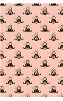 Notebook: Cute Bee; Exercise Book 190 Lined Journal Pages - Diary - 6"x 9" Large Composition Note Book Gloss Finish Paperback(1 Notebook Lined Pages with Blank Date and Page Number)