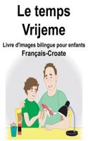 Français-Croate Le temps/Vrijeme Livre d'images bilingue pour enfants