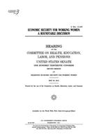 Economic security for working women