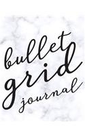 Bullet Grid Journal: Marble, 150 Dot Grid Pages, 8"x10"(Professionaly Designed Bullet Dot Grid Journal, Notebook and Diary for Sketching, Notes, Planning, I)
