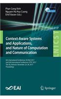 Context-Aware Systems and Applications, and Nature of Computation and Communication