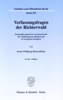 Verfassungsfragen Der Richterwahl