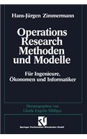 Methoden Und Modelle Des Operations Research