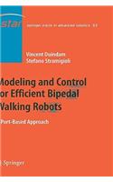 Modeling and Control for Efficient Bipedal Walking Robots: A Port-Based Approach
