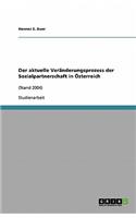 Der aktuelle Veränderungsprozess der Sozialpartnerschaft in Österreich
