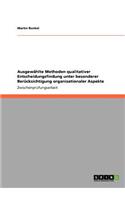 Ausgewählte Methoden qualitativer Entscheidungsfindung unter besonderer Berücksichtigung organisationaler Aspekte