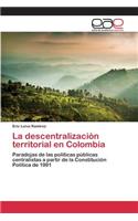 descentralización territorial en Colombia