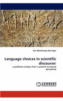 Language choices in scientific discourse