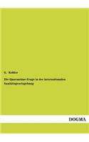 Die Quarantane-Frage in Der Internationalen Sanitatsgesetzgebung