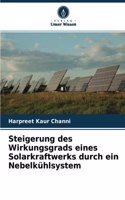 Steigerung des Wirkungsgrads eines Solarkraftwerks durch ein Nebelkühlsystem