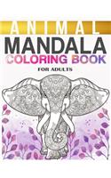Animal Mandala Coloring Book For Adults