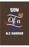 Son Of A Als Warrior: Als Awareness Leopard Buffalo Plaid Family Gift