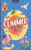 Summer Word Finds: A Cute Boredom-Buster Word Search Book for Teens and Adults