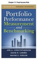 Portfolio Performance Measurement and Benchmarking, Chapter 11 - Fixed-Income Risk